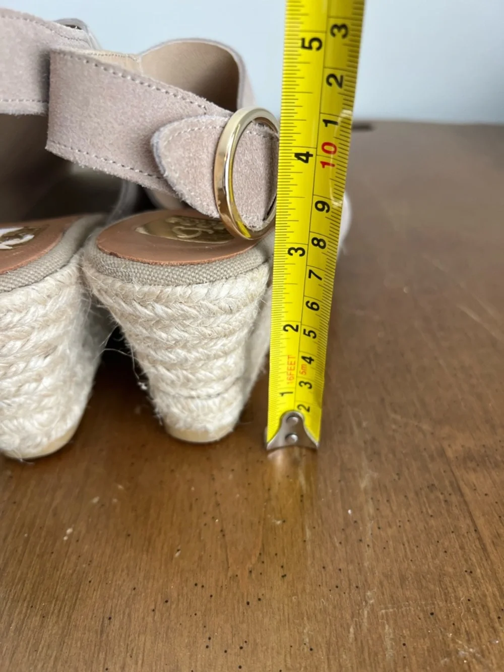 Kanna Beige‎ suede Espadrilles Sandals Size 9.5 (40)